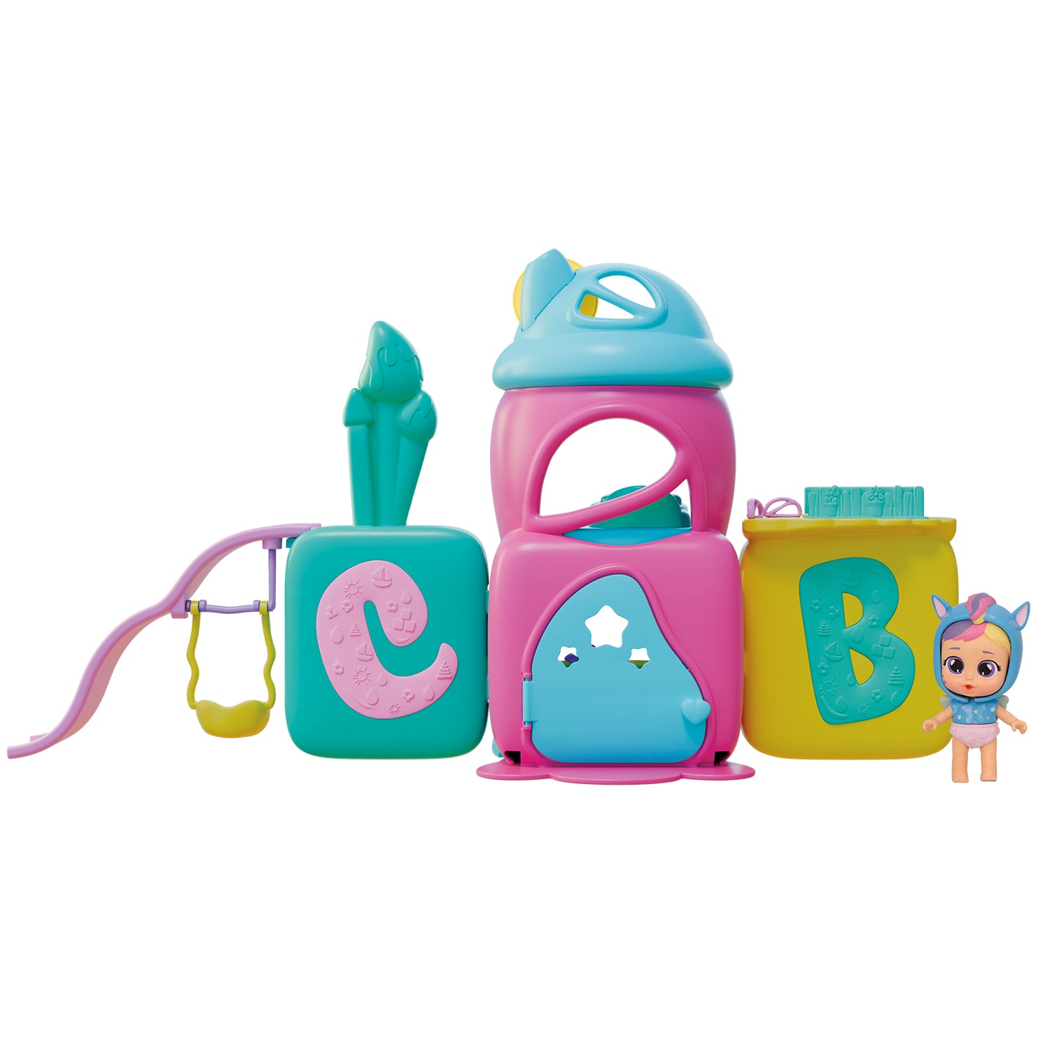 IMC TOYS - Cry Babies PlayTime L'Asilo di Jenna – Set Gioco con Bambola